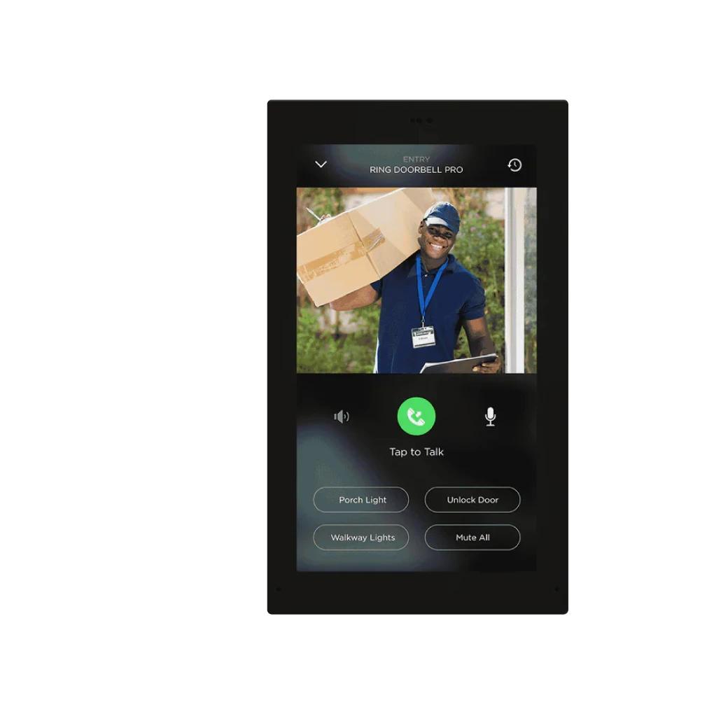 Savant Touch 8-Inch Control Screen in black, luxury smart home automation, Dubai.