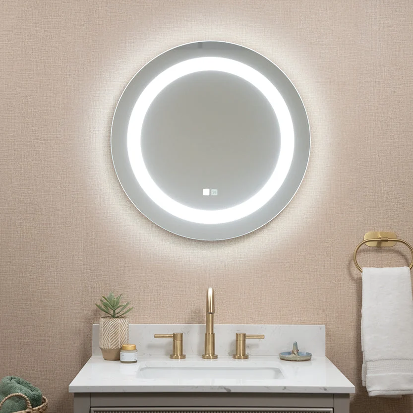 Seura Concerto Round Lighted Mirror