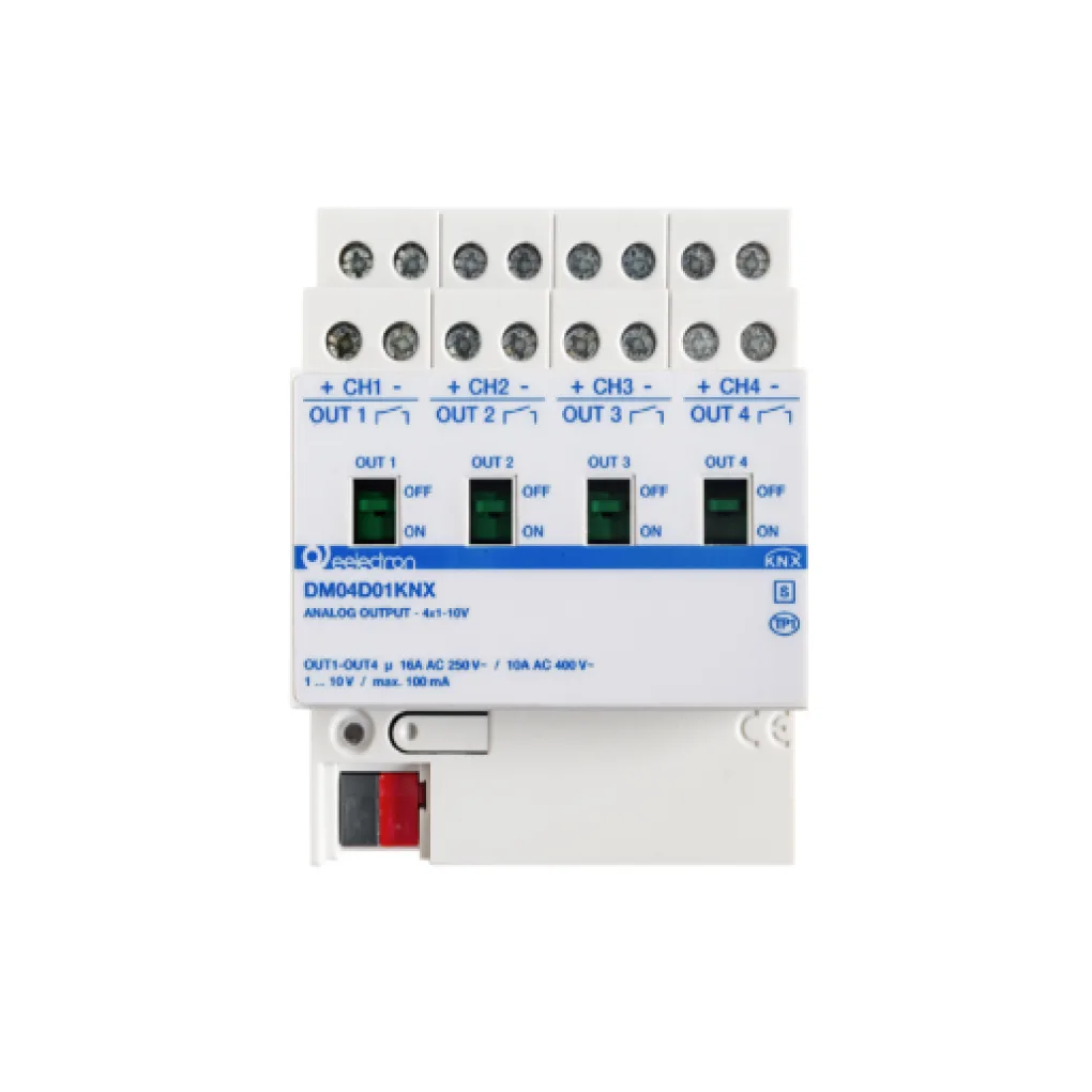DIN module Dimmer 4 channels x 1-10V